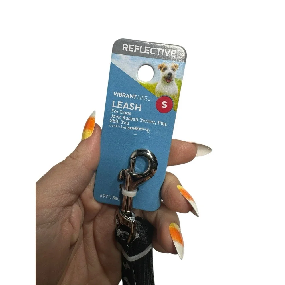 VIBRANT LIFE reflective dog leash SIZE‎ SMALL 5 foot long